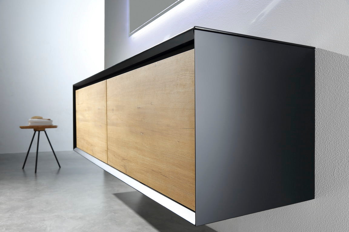 Fabinha-renovation-maison-travaux-avant-apres-construction-fabinhasa-salledebain-luxe-beige-carrelage-douche-moderne-3D-salon-cuisine-salleàmanger-meuble-luxe-moderne-miroir-chêne-black-wc