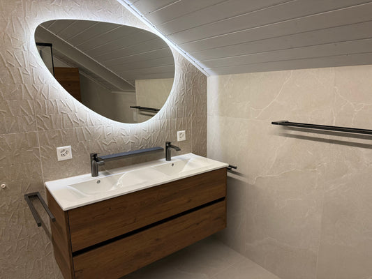 FABINHA SA, projet rénovation de salle de bain à jouxtens mezery, avec pose de carrelage, sanitaire