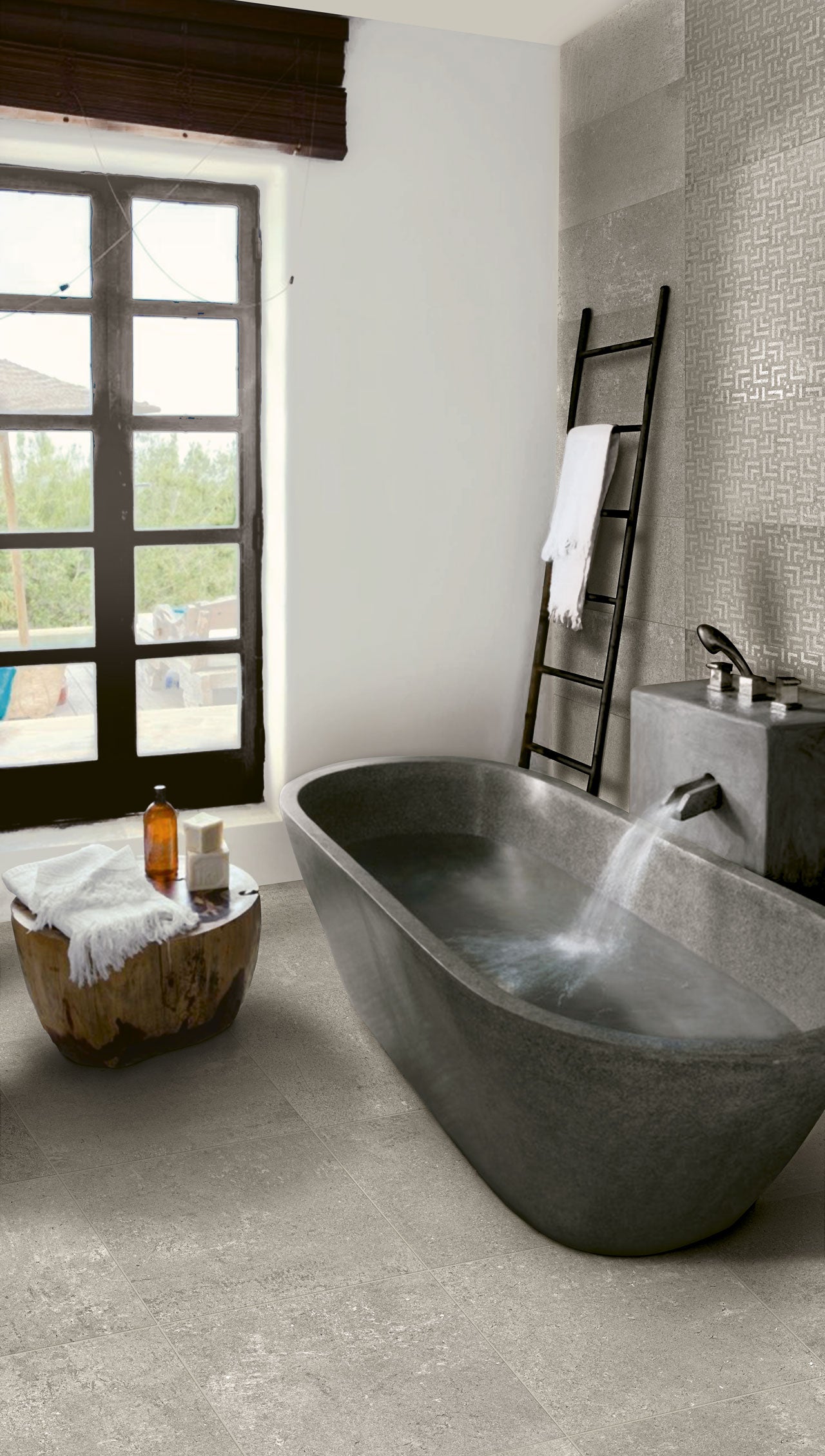 Piastrella VERDE - Matrix – Gres Porcellanato Effetto Cemento Spatolato Moderno