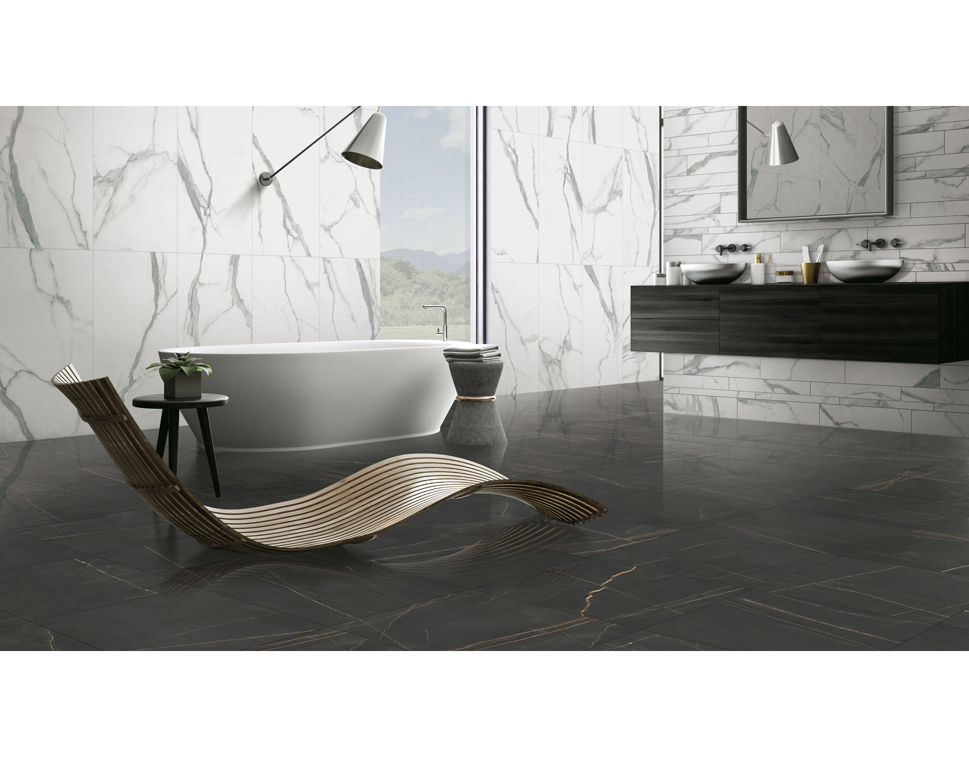 fabinha-fabinhasa-carrelages-renovation-construction-amenagement-cuisine-showroom-couleurAmb Marmi Statuario e Sahara Noir